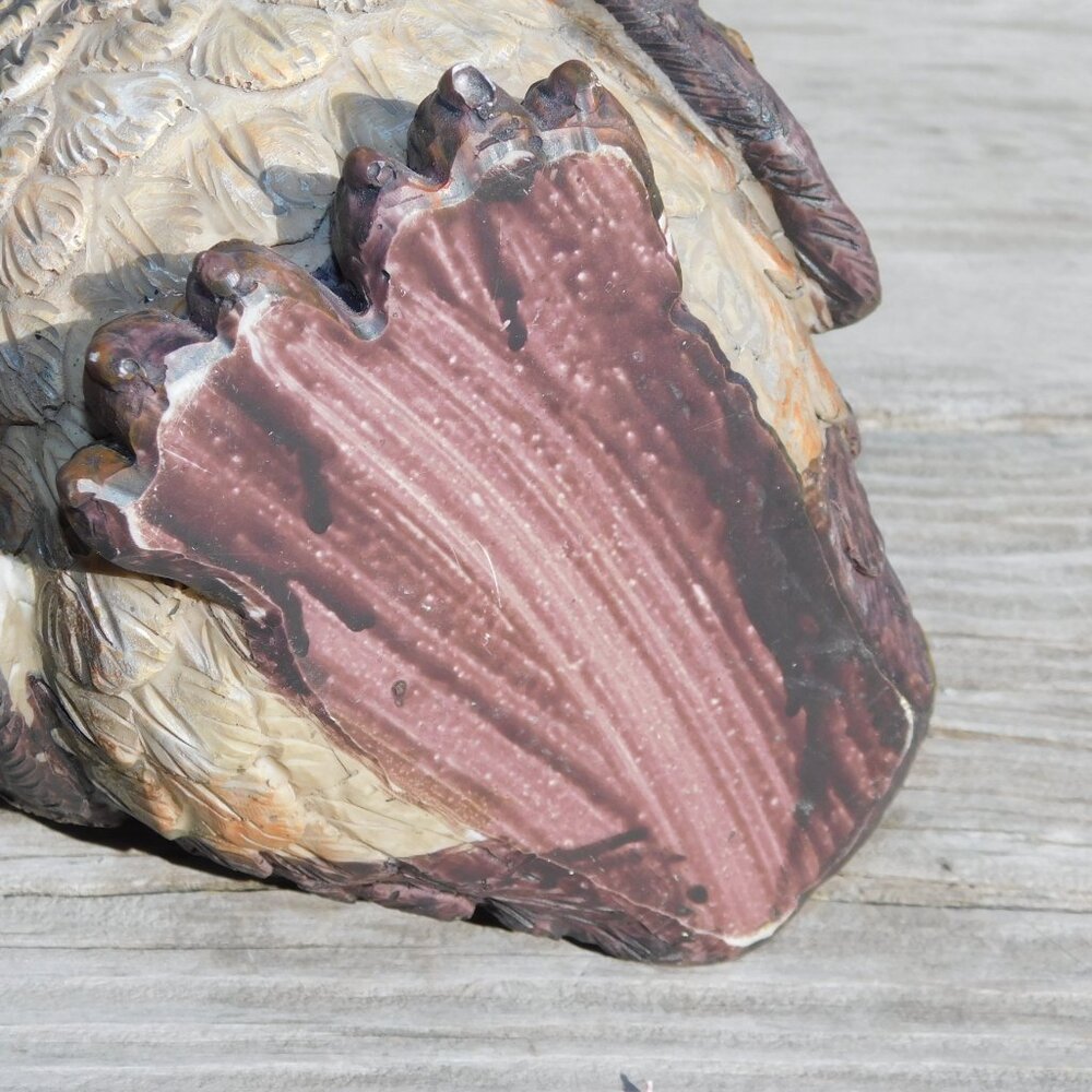 OWL 10 IN FIGURINE WOODSY RUSTIC DECOR * - Picture 10 of 10